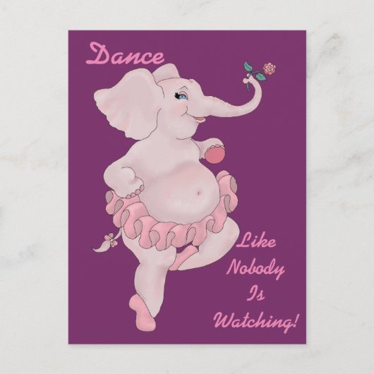 Elephantina Ballerina Postkarte (Vorderseite)