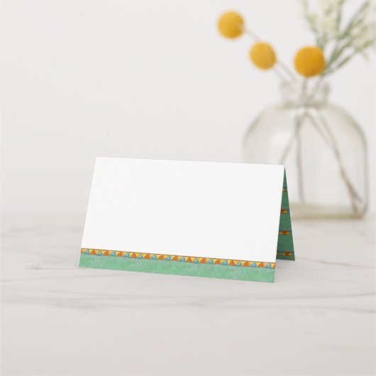 Elephantische Aquarell Babydusche Platzkarten (Rückseite)