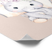 Elephantische Babydusche Die Babys sind süß und ne Poster (Ecke)