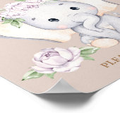 Elephantische Babydusche Die Babys sind süß und ne Poster (Ecke)