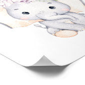 Elephantische Babydusche Die Babys sind süß und ne Poster (Ecke)