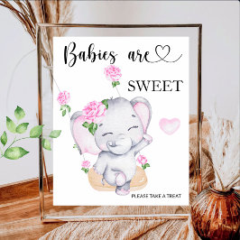 Elephantische Babydusche Die Babys sind süß und ne Poster