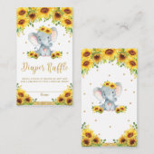 Elephantische Sonnenblume Kinderdusche Windschutzs Begleitkarte (Vorne/Hinten)
