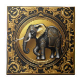 Elephantischer Goldschmuckrahmen Fliese (Vorderseite)