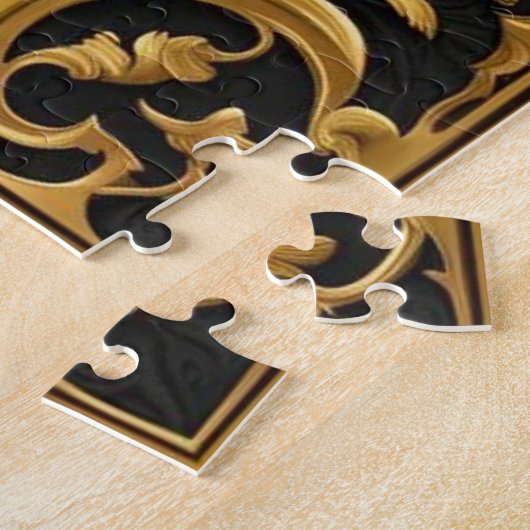 Elephantischer Goldschmuckrahmen Puzzle (Seite)