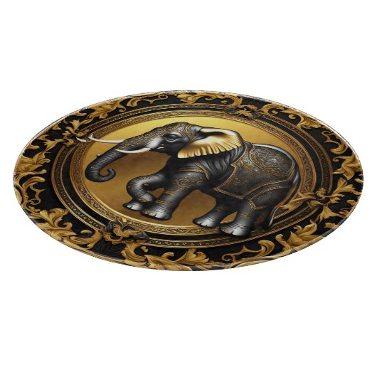 Elephantischer Goldschmuckrahmen Schneidebrett (Ecke)
