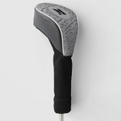 Elephantisches Hautmuster, modernes Monogramm anpa Golf Headcover (angewinkelt)