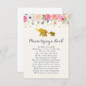 Elephantisches Rosa bringt eine Buchkarte mit Begleitkarte (Vorne/Hinten)