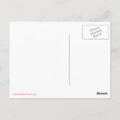 Elephantisches Siegel Postkarte Rosa (Rückseite)