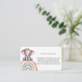 Elephanton a Rainbow Books for Baby Begleitkarte (Stehend Vorderseite)