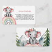 Elephanton a Rainbow Books for Baby Begleitkarte (Vorne/Hinten)