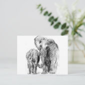 elephantonajourney postkarte (Stehend Vorderseite)
