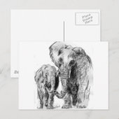 elephantonajourney postkarte (Vorne/Hinten)