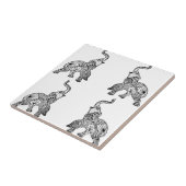 Elephants an~ordnen sie an fliese (Seite)