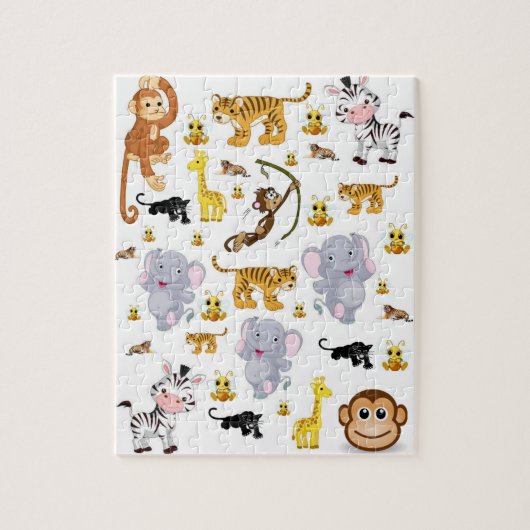 Elephants Animal Jigsaw Puzzle (Vertikal)