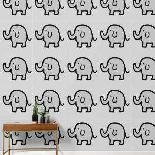 Elephants Animal Patterns Baby Boy Girl Niedlich G Tapete