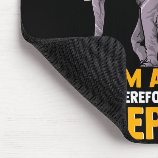 Elephants Are Awesome I Am Awesome - Funny Elephan Mousepad (Ecke)