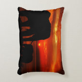 Elephants at Sunset Dekokissen (Vorderseite(Vertikal))