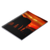 Elephants at Sunset Notizblock (Linke Seite)