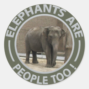 ELEPHANTS-Aufkleber Runder Aufkleber