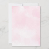 Elephants Boho Jungle Blume Rosa Dankeschön-Karte Einladung (Rückseite)