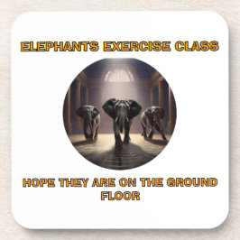 Elephants Dance Class Getränkeuntersetzer