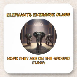 Elephants Dance Class Getränkeuntersetzer