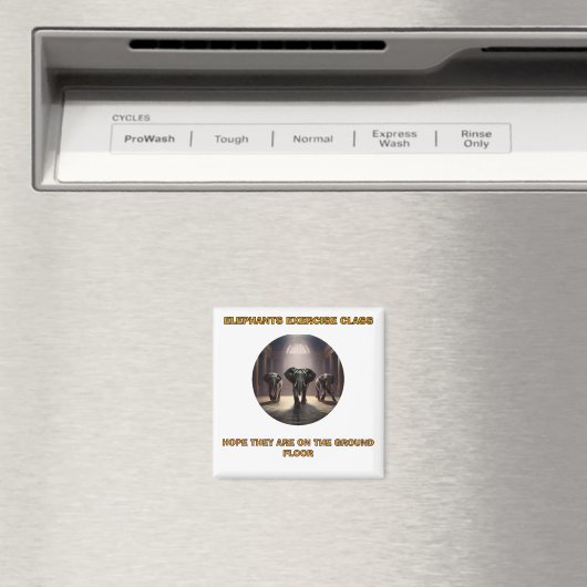 Elephants Dance Class Magnet (In Situ (Geschirrspüler))