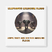 Elephants Dance Class Magnet (Vorne)