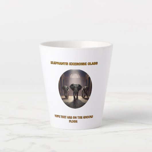 Elephants Dance Class Milchtasse (Vorderseite)