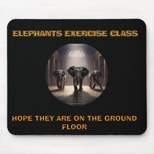 Elephants Dance Class Mousepad (Vorne)