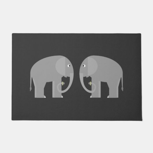 Elephants Doormat Fußmatte (Vorderseite)