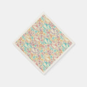 Elephants Ecru Standard Cocktail Papier Napkins Serviette (Ecke)