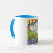 Elephant's Garden Folk Art RHandle Tasse Susan Bra (Vorderseite Links)