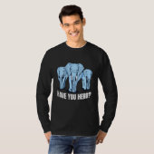Elephants Herd Immunität Pun Joke Funny T-Shirt (Vorne ganz)
