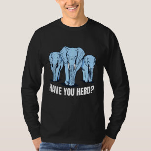 Elephants Herd Immunität Pun Joke Funny T-Shirt