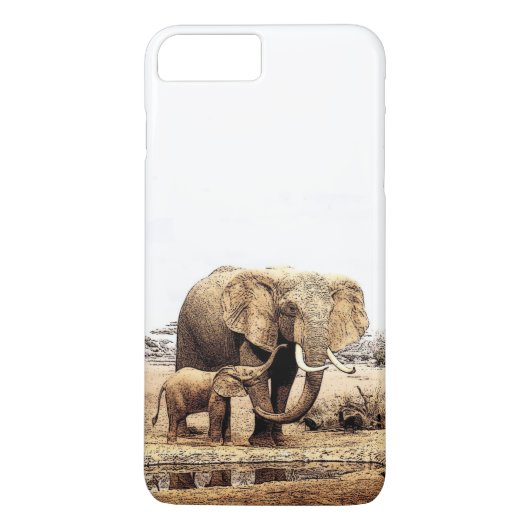 Elephants iPhone 7 Plus Fall Case-Mate iPhone Hülle (Rückseite)