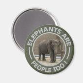 ELEPHANTS-Magnet Magnet (Vorderseite/Rückseite)