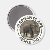 ELEPHANTS-Magnet Magnet (Vorderseite/Rückseite)
