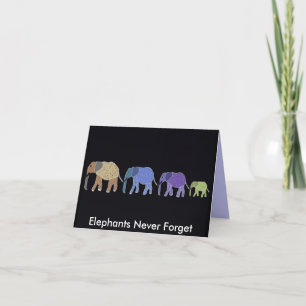 Elephants Never Forget Cards Karte