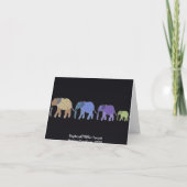 Elephants Never Forget Cards Karte (Rückseite)