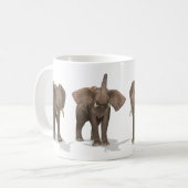 Elephants Quartett Kaffeetasse (Vorderseite Links)