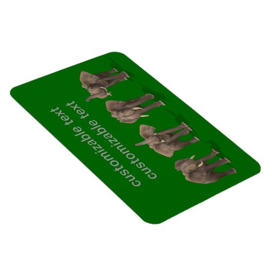 Elephants Quartett Magnet (Rechte Seite)