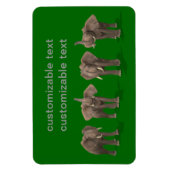 Elephants Quartett Magnet (Vertikal)