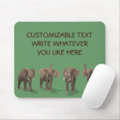 Elephants Quartett Mousepad (Mit Mouse)