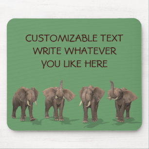 Elephants Quartett Mousepad