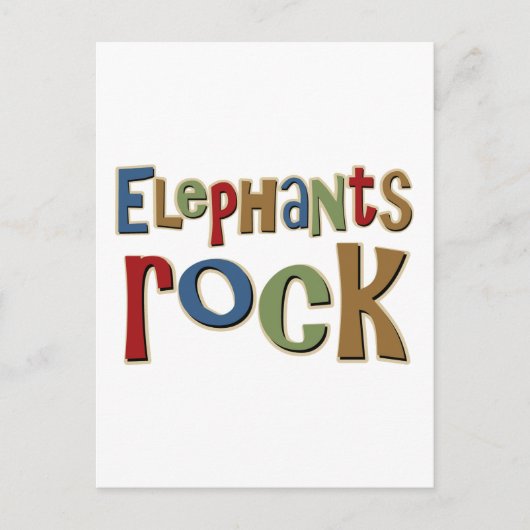 Elephants Rock Postkarte (Vorderseite)