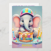 " ELEPHANTS SCHNELLFEIERSCHAFT " EINLADUNG (Vorne/Hinten)