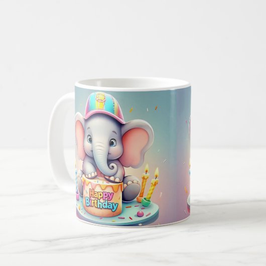 " ELEPHANTS SCHNELLFEIERSCHAFT " KAFFEETASSE (Vorderseite Links)