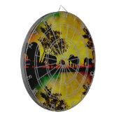 Elephants Sunset Dartscheibe (Vorderseite Links)